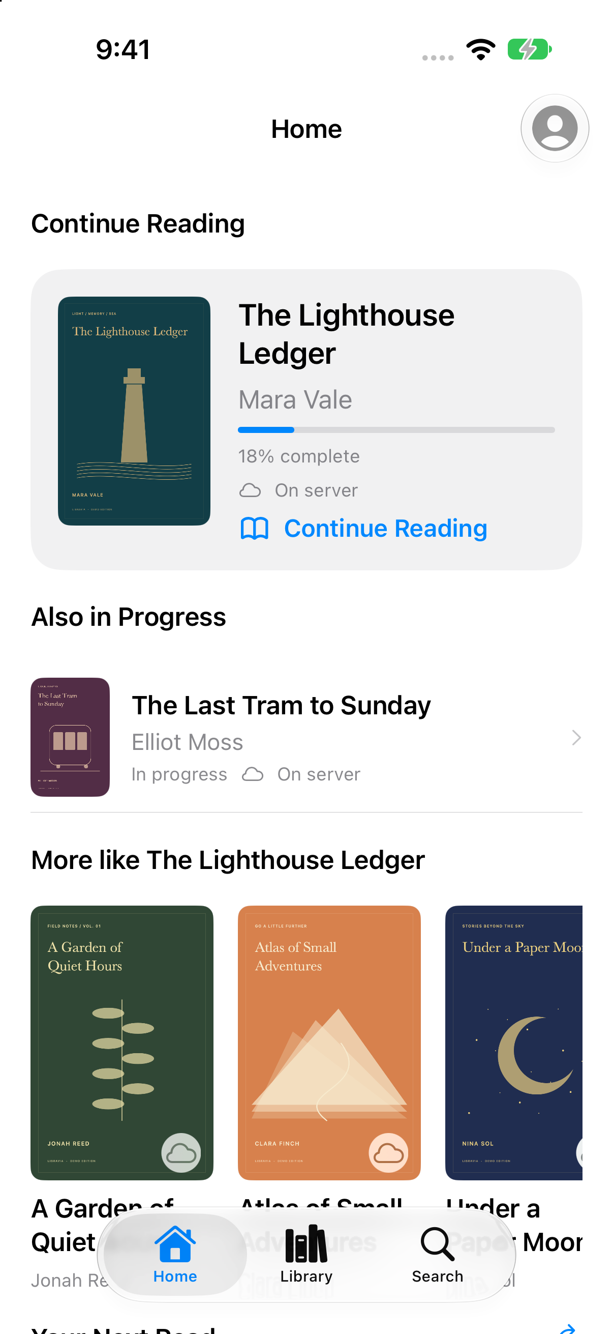 LibraVia iPhone app screenshot