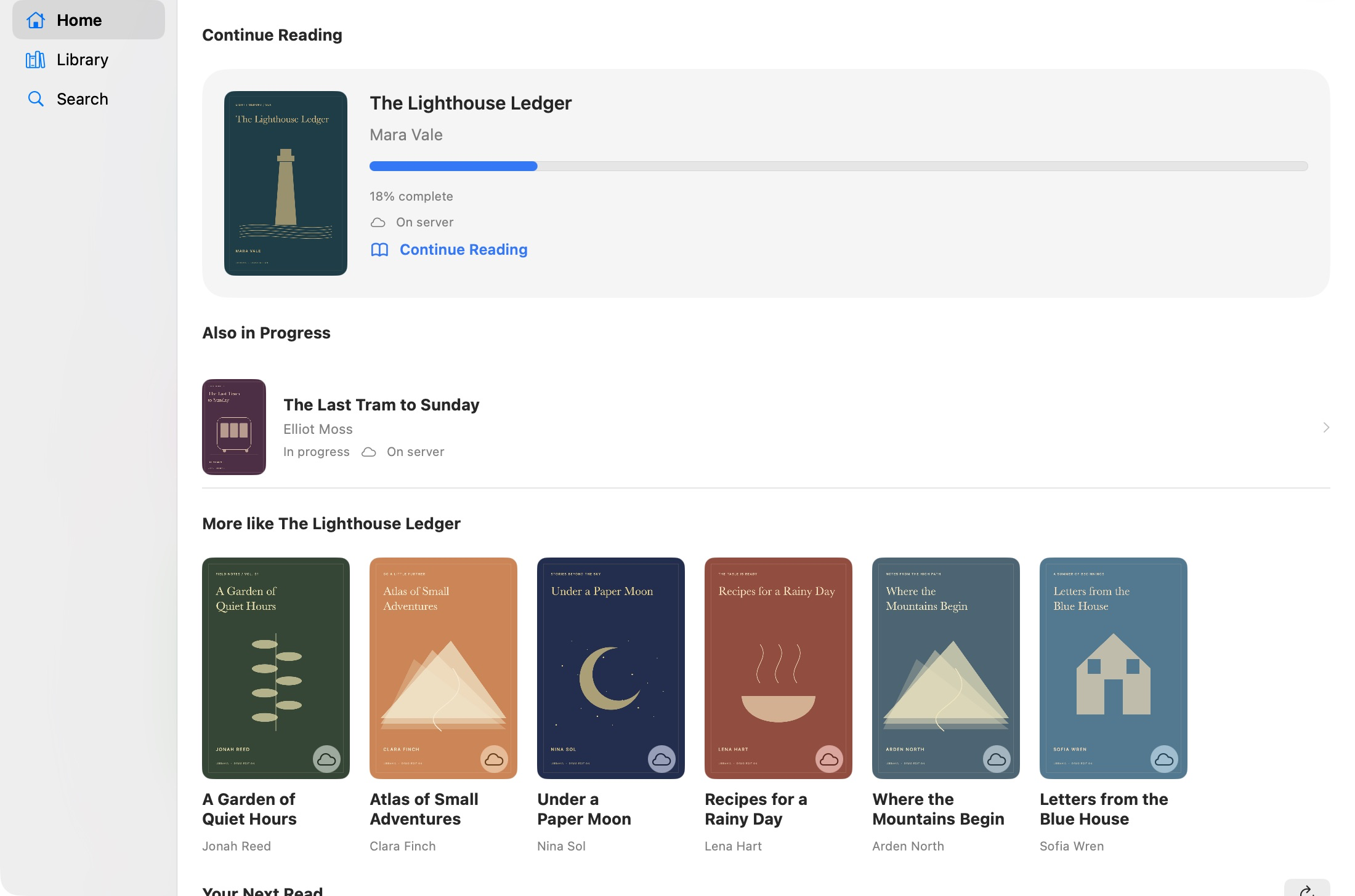 LibraVia Mac app screenshot
